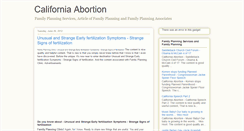 Desktop Screenshot of abortioncalifornia.blogspot.com