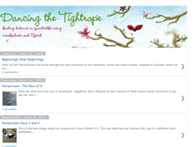 Tablet Screenshot of dancingthetightrope.blogspot.com