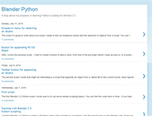 Tablet Screenshot of blenderpython.blogspot.com