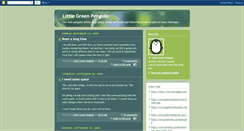 Desktop Screenshot of littlegreenpenguin.blogspot.com