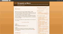 Desktop Screenshot of escapade-au-maroc.blogspot.com
