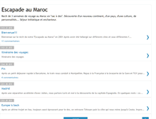 Tablet Screenshot of escapade-au-maroc.blogspot.com