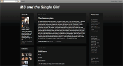 Desktop Screenshot of msandthesinglegirl.blogspot.com