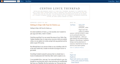 Desktop Screenshot of centos-linux-thinkpad.blogspot.com