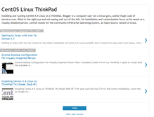 Tablet Screenshot of centos-linux-thinkpad.blogspot.com