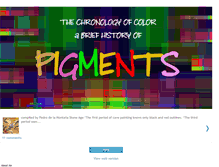 Tablet Screenshot of pigmenthistory.blogspot.com