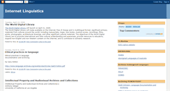 Desktop Screenshot of internetlinguistics.blogspot.com