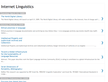 Tablet Screenshot of internetlinguistics.blogspot.com