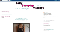 Desktop Screenshot of dailyshoppingtherapy.blogspot.com