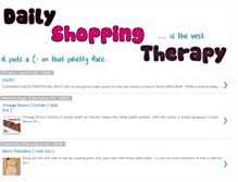 Tablet Screenshot of dailyshoppingtherapy.blogspot.com