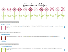 Tablet Screenshot of greenleavesdesign.blogspot.com