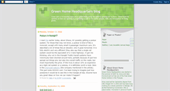 Desktop Screenshot of greenhomehq.blogspot.com