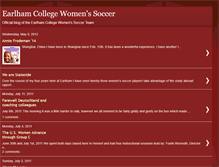 Tablet Screenshot of earlhamcollegewomenssoccer.blogspot.com