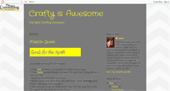 Desktop Screenshot of craftyawesomeness.blogspot.com