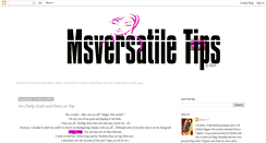 Desktop Screenshot of msversatiletips.blogspot.com