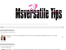 Tablet Screenshot of msversatiletips.blogspot.com