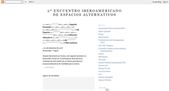 Desktop Screenshot of encuentroespaciosalternativos.blogspot.com