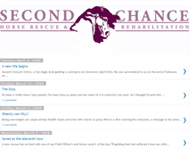 Tablet Screenshot of 2ndchancehorserescue.blogspot.com