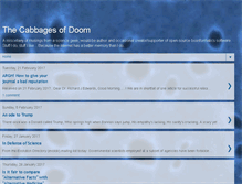 Tablet Screenshot of cabbagesofdoom.blogspot.com