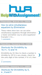 Mobile Screenshot of mathsassignmenthelp.blogspot.com