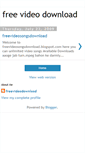 Mobile Screenshot of freevideosongsdownload.blogspot.com