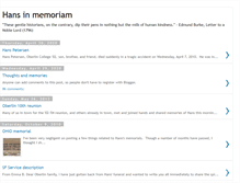 Tablet Screenshot of hansinmemoriam.blogspot.com
