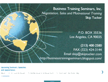 Tablet Screenshot of businesstrainingseminars.blogspot.com