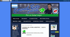 Desktop Screenshot of coronelbetofutsal.blogspot.com