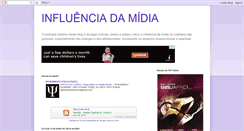 Desktop Screenshot of influenciadamidia.blogspot.com