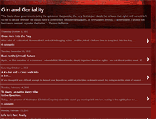 Tablet Screenshot of ginandgeniality.blogspot.com