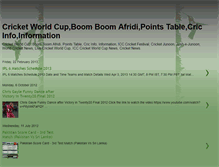 Tablet Screenshot of icccricket--worldcup.blogspot.com