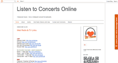 Desktop Screenshot of listentoconcertsonline.blogspot.com