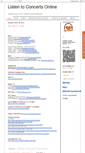 Mobile Screenshot of listentoconcertsonline.blogspot.com