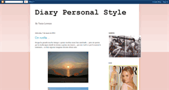 Desktop Screenshot of diarypersonalstyle.blogspot.com