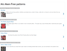Tablet Screenshot of mrsmoenfreepatterns.blogspot.com
