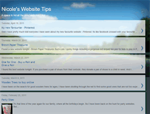 Tablet Screenshot of nicoles-websitetips.blogspot.com