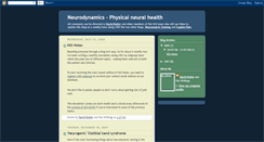 Desktop Screenshot of noineurodynamics.blogspot.com
