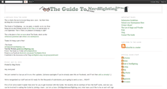 Desktop Screenshot of guidetonerdfighting.blogspot.com