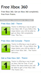 Mobile Screenshot of free--xbox360.blogspot.com