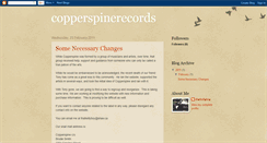 Desktop Screenshot of copperspinerecords.blogspot.com