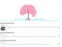 Tablet Screenshot of hopeforsarah.blogspot.com