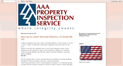 Desktop Screenshot of aaapropertyinspection.blogspot.com