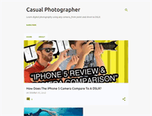 Tablet Screenshot of casualphotographer.blogspot.com