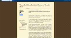 Desktop Screenshot of kanchimutttruehistory.blogspot.com