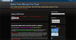 Desktop Screenshot of makefastmoney4free.blogspot.com