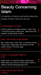 Mobile Screenshot of beautyconcerningislam.blogspot.com