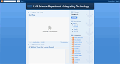 Desktop Screenshot of lhsscienceandtechnology.blogspot.com