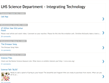 Tablet Screenshot of lhsscienceandtechnology.blogspot.com