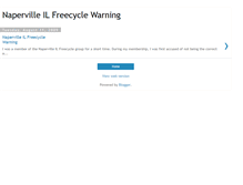 Tablet Screenshot of napervilleilfreecycle.blogspot.com