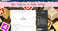 Desktop Screenshot of maemodernaamodaantiga.blogspot.com